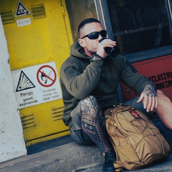 Кофта Helikon-Tex Urban Tactical Hoodie Lite Kangaroo, Black 270 фото