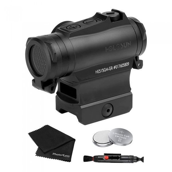 Коліматорний приціл Holosun Micro Elite HE515GM-GR, 2 MOA, на Weaver 57 фото