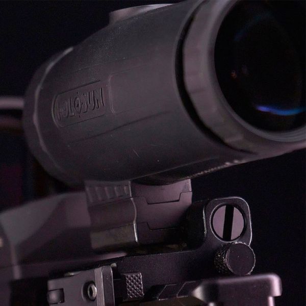 Збільшувач Holosun HM3X 3x швидкознімний відкидний на планку Weaver/Picatinny 51 фото