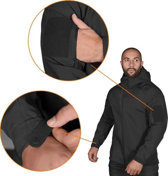 Куртка Camotec Stalker SoftShell, Black 279 фото